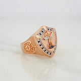 Anillo San Gabriel Arcángel 9.4g / T8 3/4 Tres Oros 18K