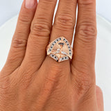 Anillo San Gabriel Arcángel 9.4g / T8 3/4 Tres Oros 18K