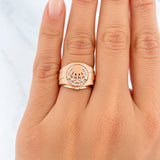 Anillo Corona 6.3g / T6 1/2 Oro Rosa 18K