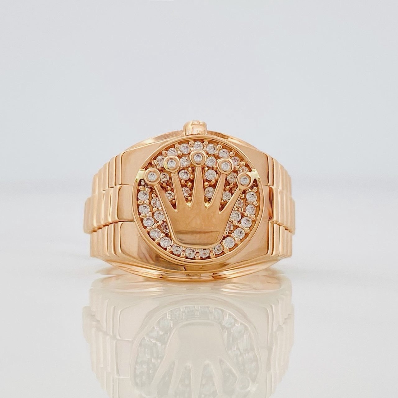 Anillo Corona 6.3g / T6 1/2 Oro Rosa 18K