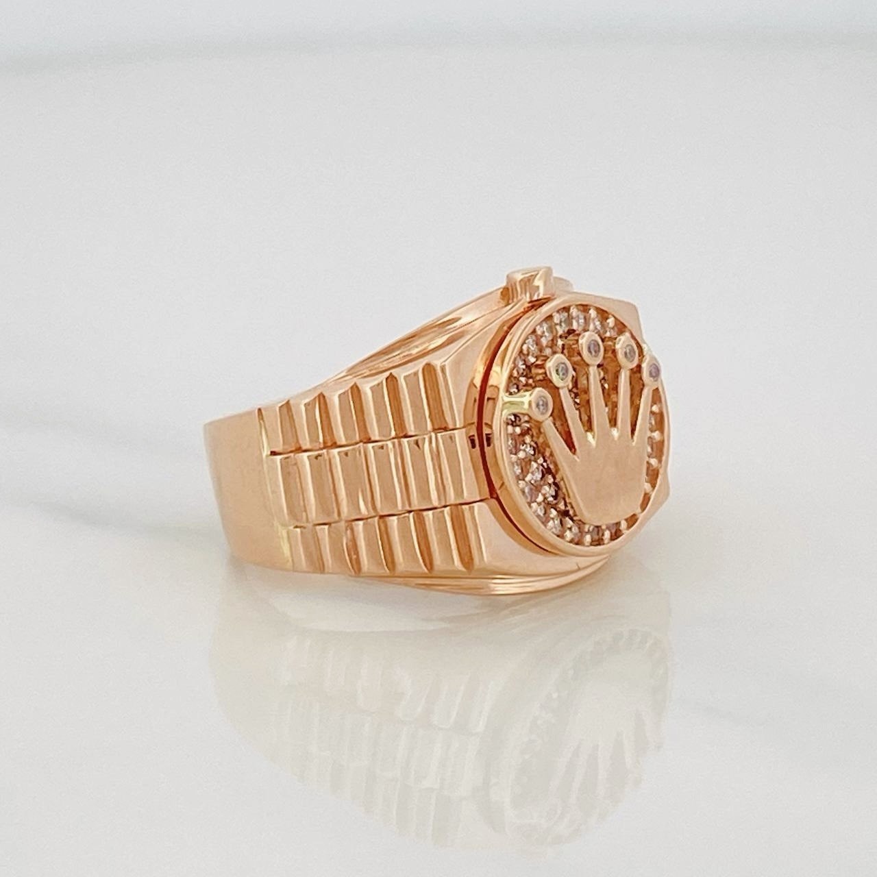 Anillo Corona 6.3g / T6 1/2 Oro Rosa 18K