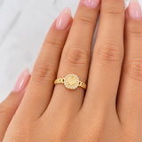 Anillo Corona 1.95g / T7 Oro Amarillo 18K