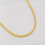 Cadena Cubana 2.4g / 60cm / 1.98mm Oro Amarillo 18K