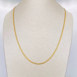 Cadena Cubana 2.35g / 60cm / 1.98mm Oro Amarillo 18K