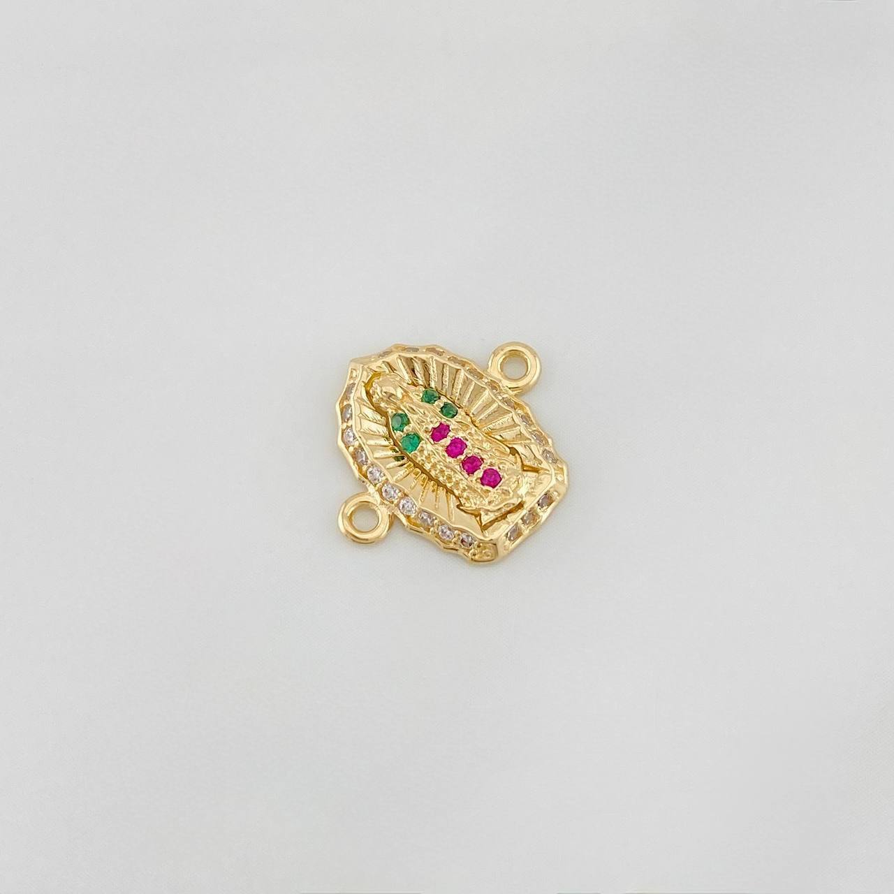 Herraje Virgen de Guadalupe 1.15g / 1.05cm Oro Amarillo 18K