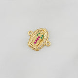 Herraje Virgen de Guadalupe 1.15g / 1.05cm Oro Amarillo 18K