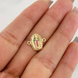 Herraje Virgen de Guadalupe 1.15g / 1.05cm Oro Amarillo 18K