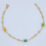 Pulso Barril Espiga 2.65gr / 19cm / 3mm Oro Amarillo 18K &