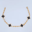Pulso Trebol Gc 4.45gr / 18.2cm / 3mm Oro Amarillo 18K &