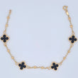 Pulso Trebol Espiga 4.25gr / 19cm / 3mm Oro Amarillo 18K &