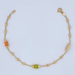 Pulso Barril Espiga 2.65gr / 19cm / 3mm Oro Amarillo 18K &