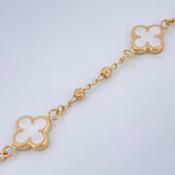 Pulso Trebol Espiga 4.15gr / 19.2cm / 2mm Oro Amarillo 18K &