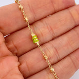 Pulso Barril Espiga 2.65gr / 19cm / 3mm Oro Amarillo 18K &