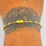 Pulso Barril Espiga 2.65gr / 19cm / 3mm Oro Amarillo 18K &