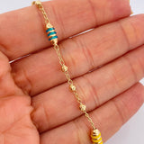 Pulso Barril Espiga 2.65gr / 19cm / 3mm Oro Amarillo 18K &