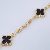 Pulso Trebol Gc 4.45gr / 18.2cm / 3mm Oro Amarillo 18K &