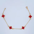 Pulso Trebol Espiga 3.75gr / 18.8cm / 3mm Oro Amarillo 18K &
