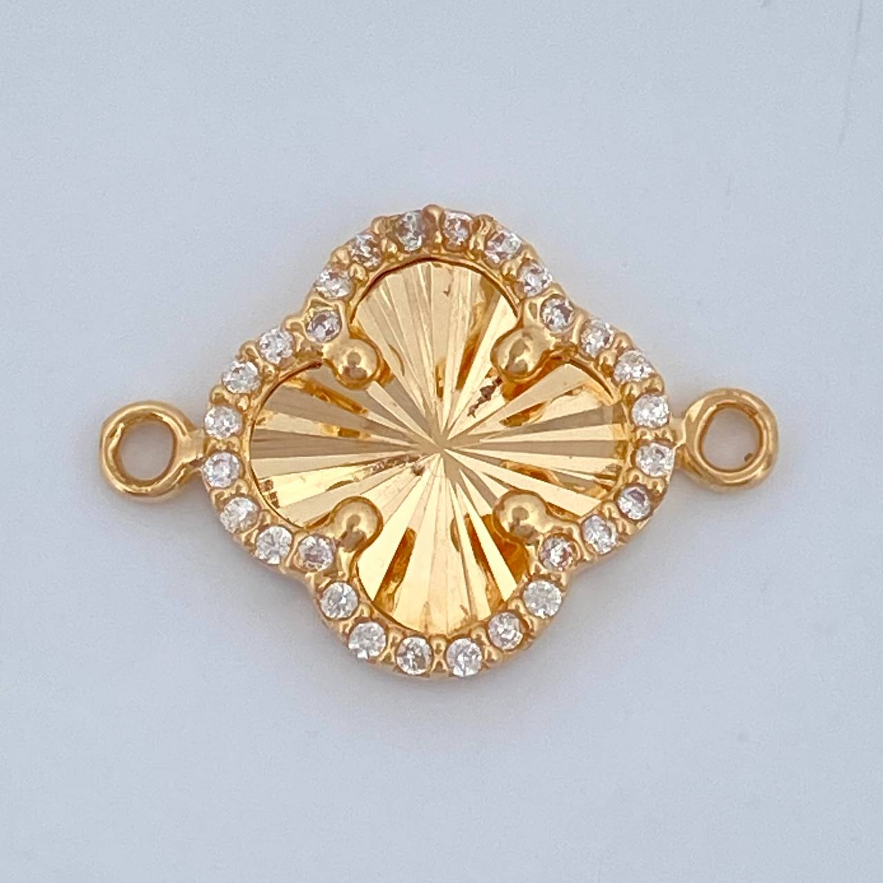 Herraje Trebol 1.2gr / 1.4cm / Oro Amarillo Nac.Esp. 18K &