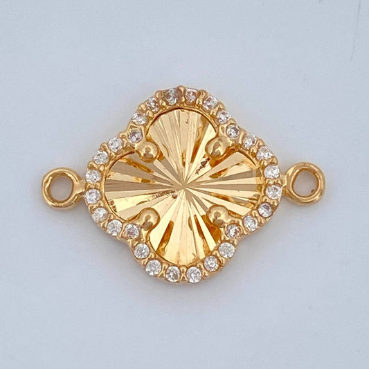 Herraje Trebol 1.2gr / 1.4cm / Oro Amarillo Nac.Esp. 18K &