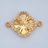 Herraje Trebol 1.2gr / 1.4cm / Oro Amarillo Nac.Esp. 18K &