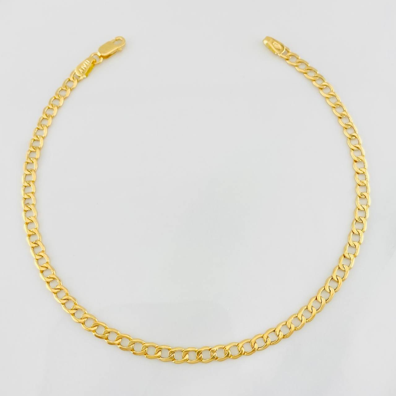 Pulso Cubano 2.4g / 21cm / 3.3mm Oro Amarillo 18K