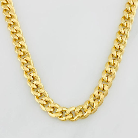 Cadena Cubana 14g / 60cm / 6.6mm Oro Amarillo 18K