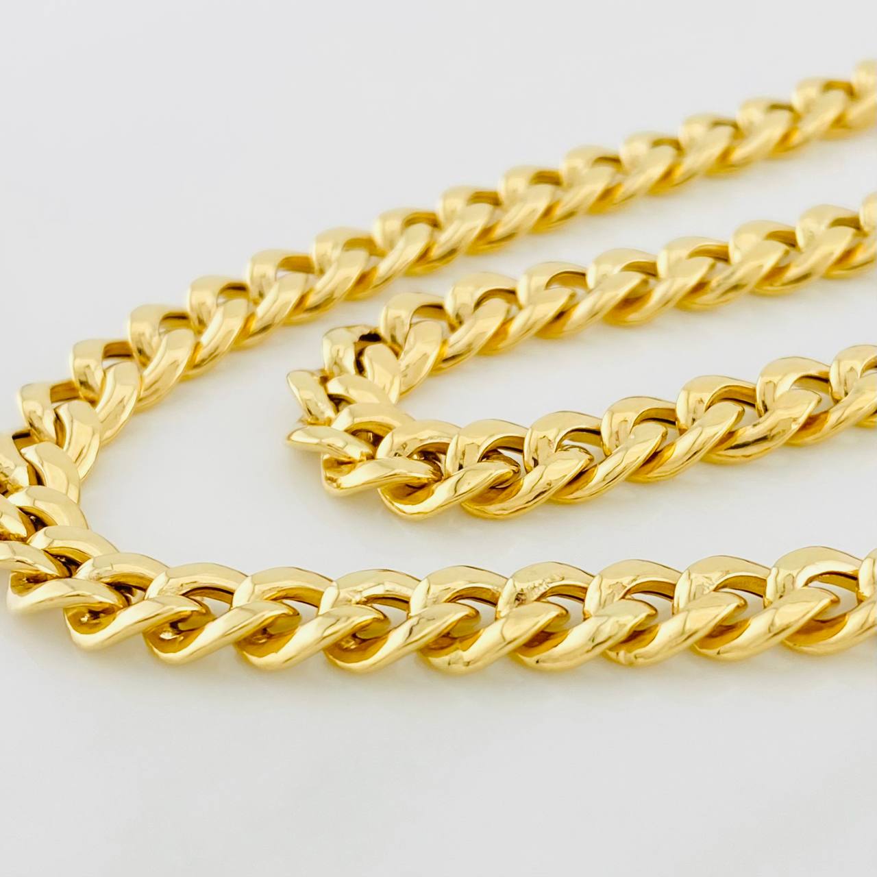Cadena Cubana 14g / 60cm / 6.6mm Oro Amarillo 18K