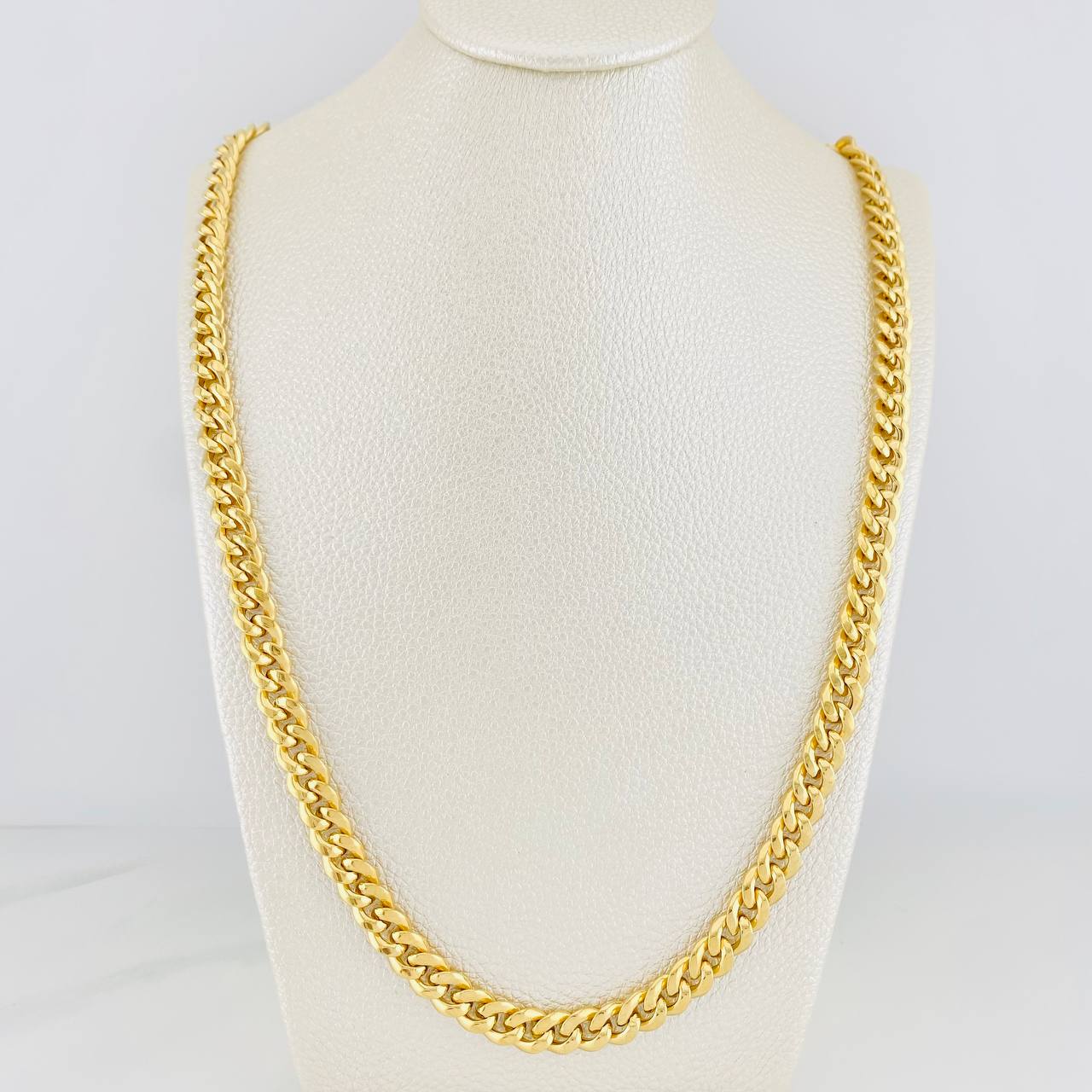 Cadena Cubana 14g / 60cm / 6.6mm Oro Amarillo 18K