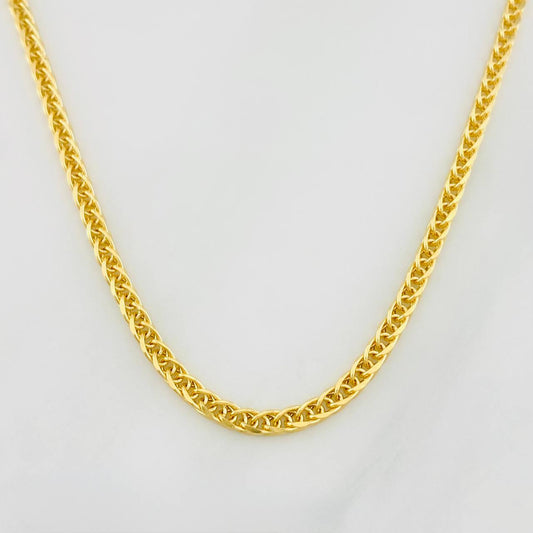 Cadena Franco 6.5g / 60cm / 2mm Oro Amarillo 18K