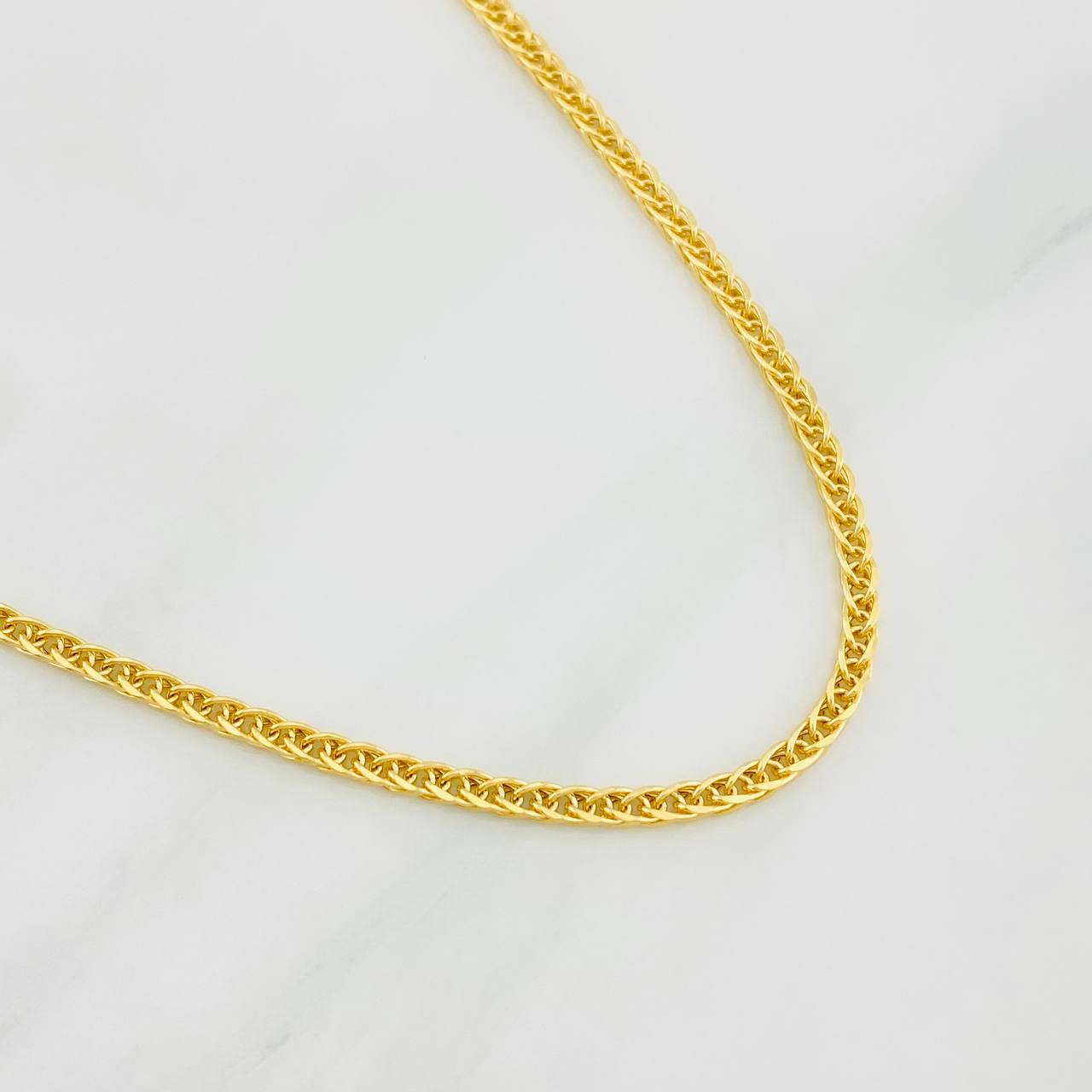 Cadena Franco 6.5g / 60cm / 2mm Oro Amarillo 18K