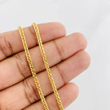 Cadena Franco 6.5g / 60cm / 2mm Oro Amarillo 18K
