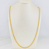 Cadena Franco 6.5g / 60cm / 2mm Oro Amarillo 18K