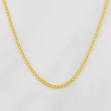 Cadena China 3.3g / 60cm / 1.4mm Oro Amarillo 18K