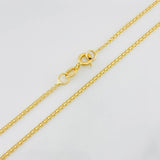 Cadena China 3.3g / 60cm / 1.4mm Oro Amarillo 18K