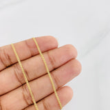 Cadena China 3.3g / 60cm / 1.4mm Oro Amarillo 18K