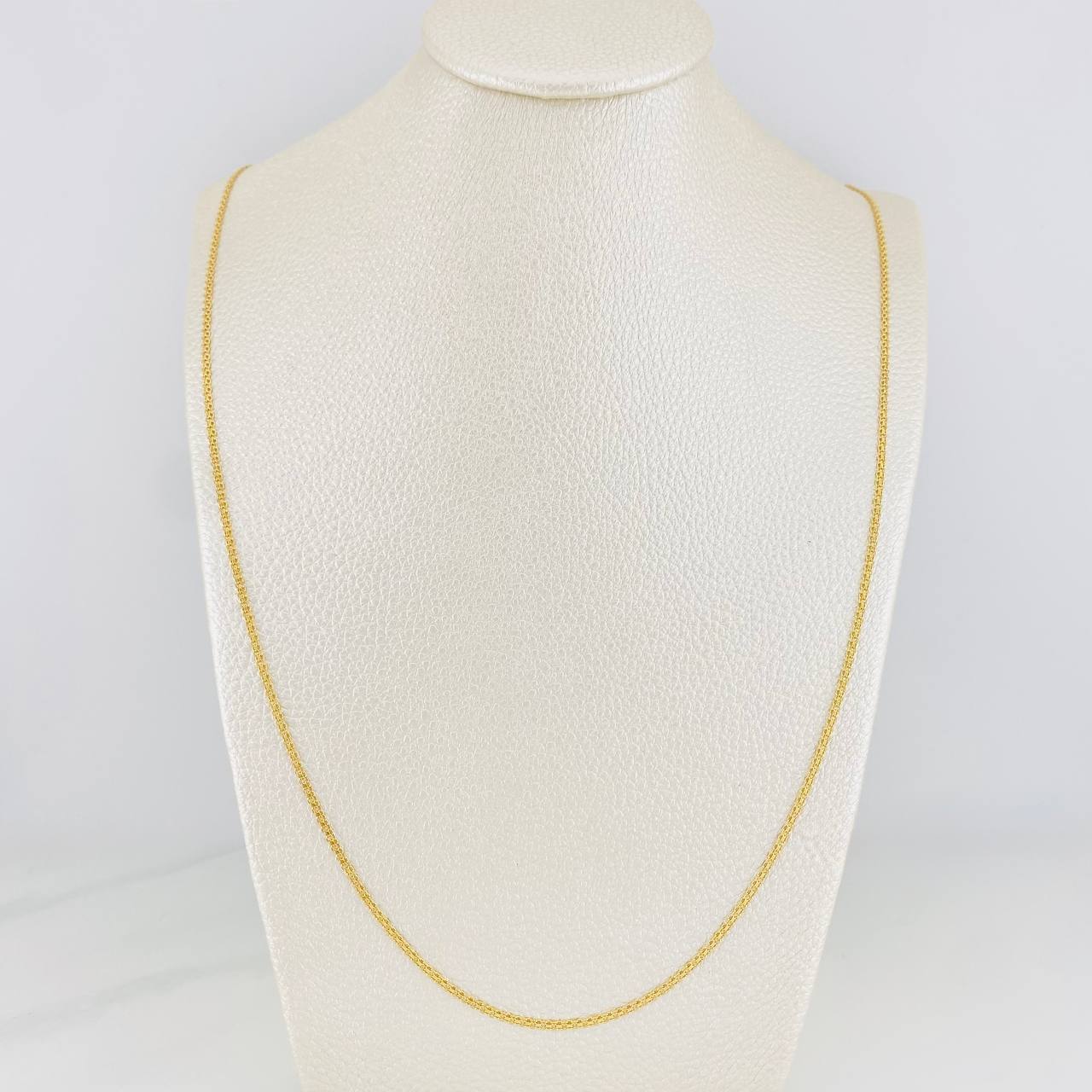 Cadena China 3.3g / 60cm / 1.4mm Oro Amarillo 18K
