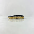 Pulsera Totems Cilindricos 2.25gr / 3mm Bolas Diamantadas 18 und Oro Amarillo *