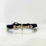Pulsera Cruz Plana 0.65gr / 4mm Bolas Lisas 2 und Oro Amarillo *