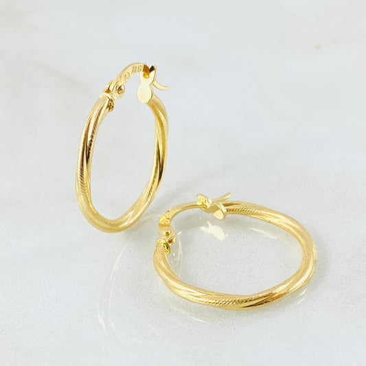 Candongas Lola 1.3gr / 2.3cm / Oro Amarillo 18K *
