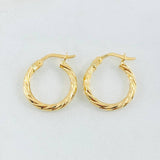 Candongas Mary 1.25gr / 1.7cm / Oro Amarillo 18K *