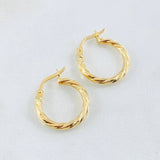Candongas Mary 1.15gr / 1.7cm / Oro Amarillo 18K *