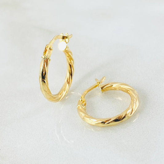 Candongas Mary 1.25gr / 1.7cm / Oro Amarillo 18K *
