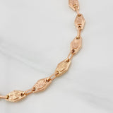 Pulso Rustico Eslabón 5.5g / 20.4cm / 6.6mm Oro Rosa 18K