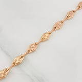 Pulso Rustico Eslabón 5.5g / 20.4cm / 6.6mm Oro Rosa 18K