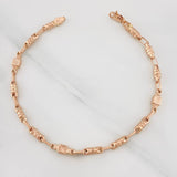 Pulso Rustico Cilindro 4.6g / 21.5cm / 3.59mm Oro Rosa 18K