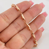 Pulso Rustico Cilindro 4.6g / 21.5cm / 3.59mm Oro Rosa 18K