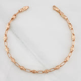 Pulso Rustico Cilindro 4.5g / 20cm / 3.34mm Oro Rosa 18K