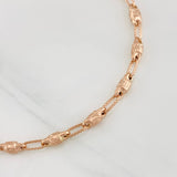 Pulso Rustico Cilindro 4.5g / 20cm / 3.34mm Oro Rosa 18K