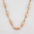 Cadena Rustica Cuadrada 12.15g / 60cm / 4.25mm Oro Rosa 18K