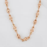 Cadena Rustica Eslabón 11g / 60cm / 4.44mm Oro Rosa 18K